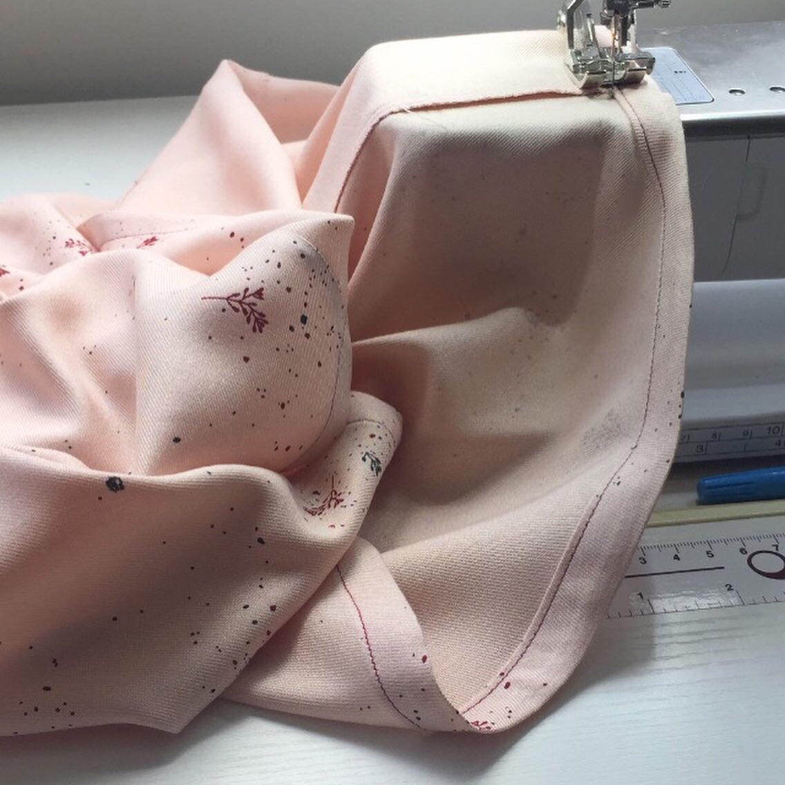Atelier Brunette Twig Blush Fabric